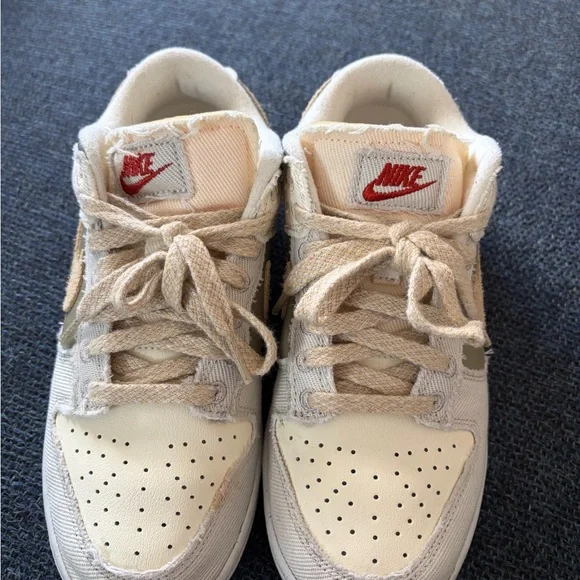 Nike Dunk LowSE Canvas Sail/Khaki Women’s 6.5 - Picture 2 of 10